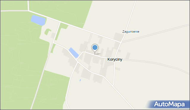 Koryciny, Koryciny, mapa Koryciny