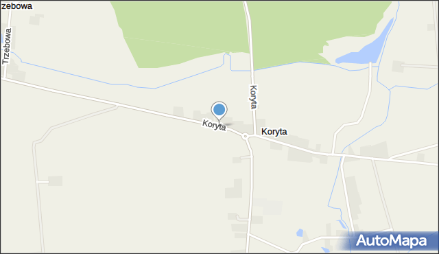 Koryta gmina Raszków, Koryta, mapa Koryta gmina Raszków