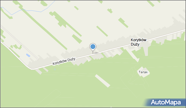 Korytków Duży, Korytków Duży, mapa Korytków Duży