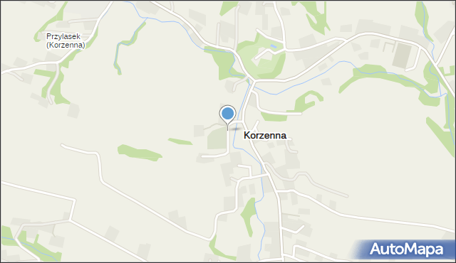 Korzenna, Korzenna, mapa Korzenna