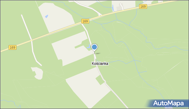 Kościanka, Kościanka, mapa Kościanka