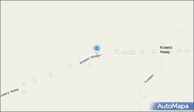 Koserz Nowy, Koserz Nowy, mapa Koserz Nowy