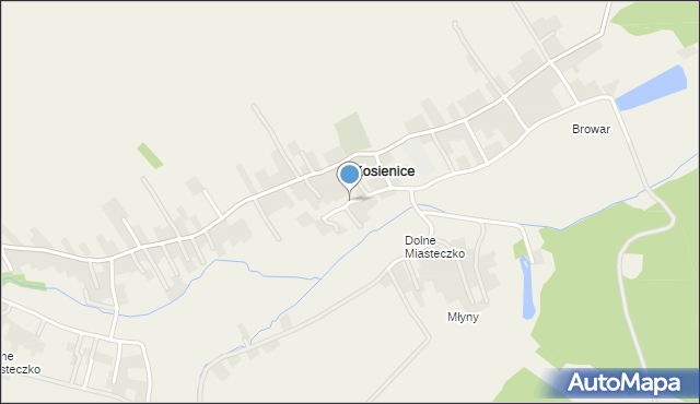 Kosienice, Kosienice, mapa Kosienice