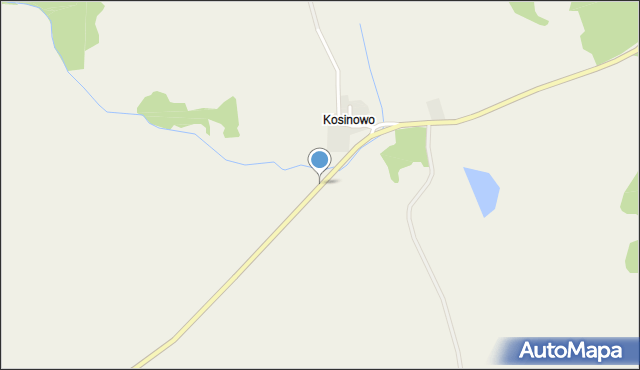 Kosinowo gmina Prostki, Kosinowo, mapa Kosinowo gmina Prostki