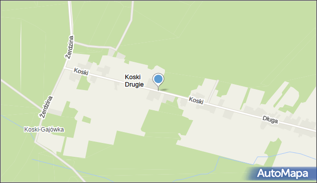 Koski Drugie, Koski Drugie, mapa Koski Drugie