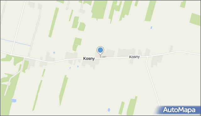 Kosny, Kosny, mapa Kosny