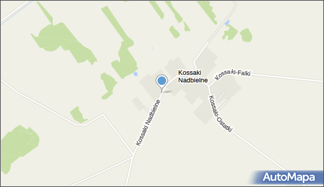 Kossaki Nadbielne, Kossaki Nadbielne, mapa Kossaki Nadbielne