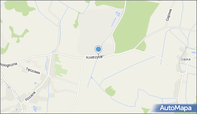 Kostrzyca, Kostrzyca, mapa Kostrzyca