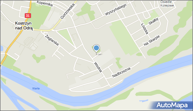 Kostrzyn nad Odrą, Komisji Edukacji Narodowej, mapa Kostrzyn nad Odrą