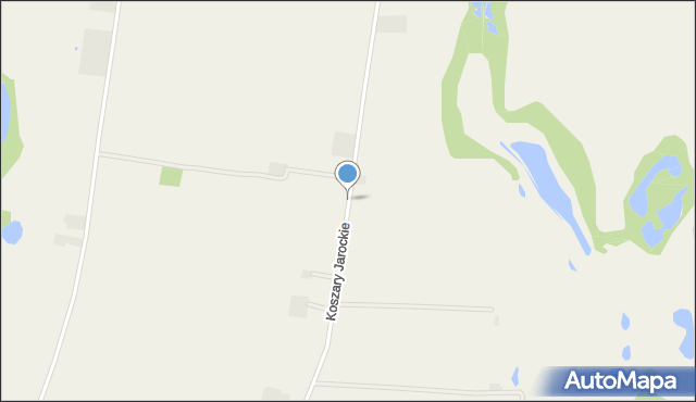 Koszary Jarockie, Koszary Jarockie, mapa Koszary Jarockie
