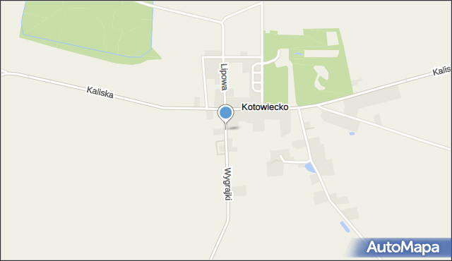 Kotowiecko, Kościelna, mapa Kotowiecko