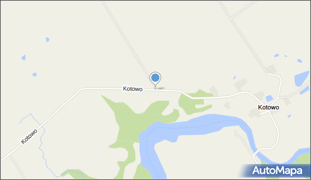 Kotowo gmina Lidzbark Warmiński, Kotowo, mapa Kotowo gmina Lidzbark Warmiński