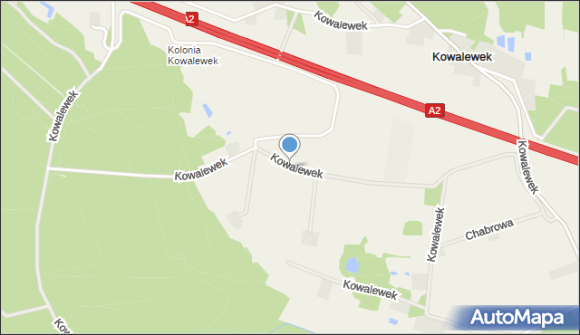 Kowalewek, Kowalewek, mapa Kowalewek