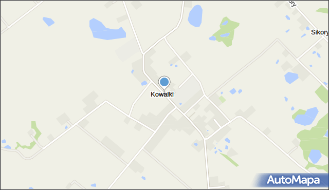 Kowalki gmina Rypin, Kowalki, mapa Kowalki gmina Rypin