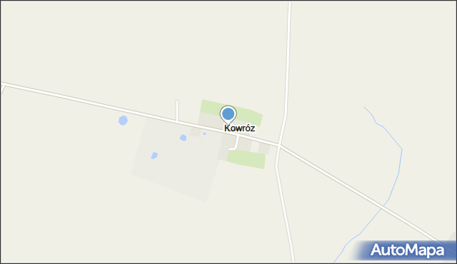 Kowróz, Kowróz, mapa Kowróz