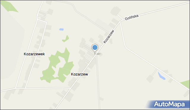 Kozarzew, Kozarzew, mapa Kozarzew