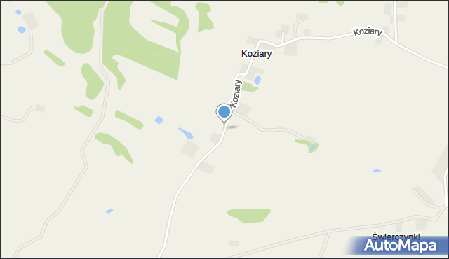 Koziary, Koziary, mapa Koziary