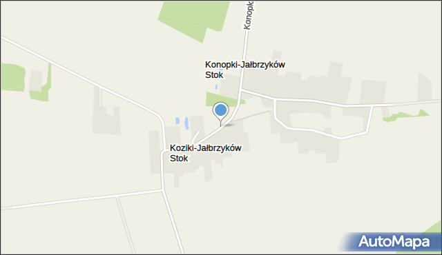 Koziki-Jałbrzyków Stok, Koziki-Jałbrzyków Stok, mapa Koziki-Jałbrzyków Stok