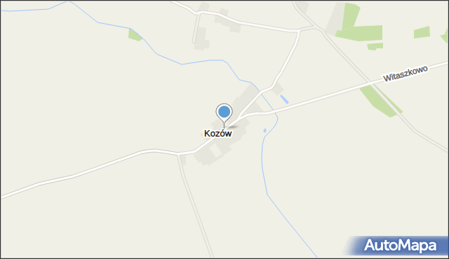 Kozów gmina Gubin, Kozów, mapa Kozów gmina Gubin