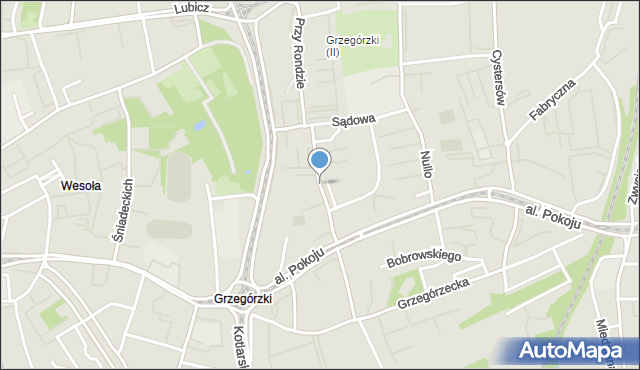 Kraków, Kordylewskiego Kazimierza, mapa Krakowa