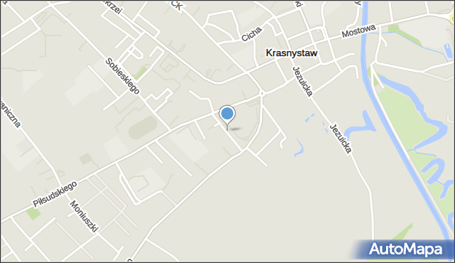 Krasnystaw, Konopnickiej Marii, mapa Krasnystaw