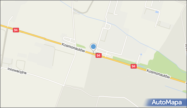 Krępice gmina Miękinia, Kosmonautów, mapa Krępice gmina Miękinia