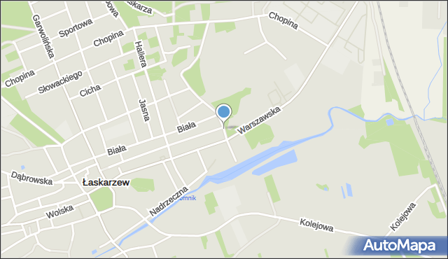 Łaskarzew, Konopnickiej Marii, mapa Łaskarzew