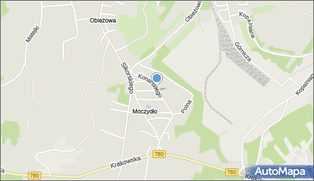 Libiąż, Konarskiego Stanisława, mapa Libiąż
