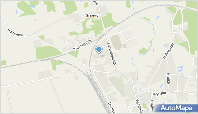 Lipusz, Kolejowa, mapa Lipusz