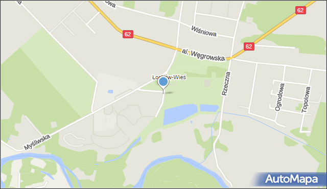 Łochów powiat węgrowski, Konopnickiej Marii, mapa Łochów powiat węgrowski