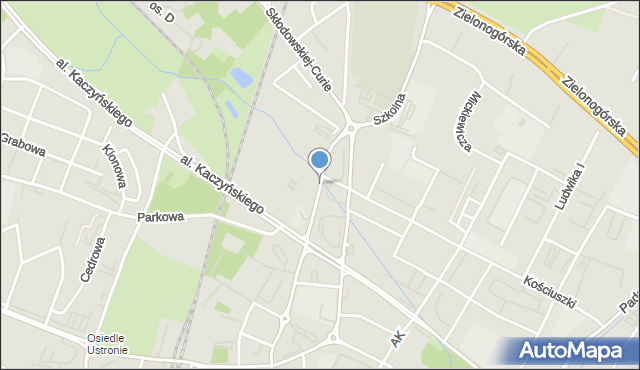 Lubin, Konstytucji 3 Maja, mapa Lubin