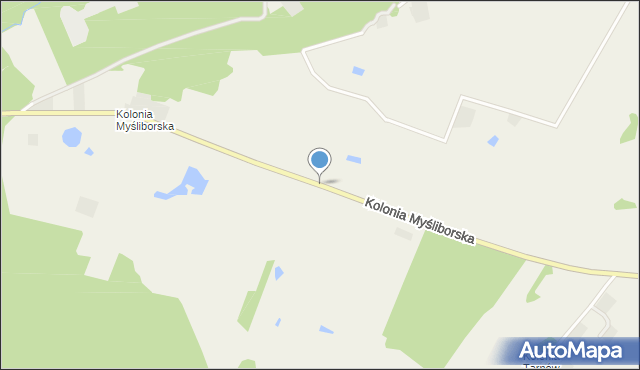 Lubiszyn, Kolonia Myśliborska, mapa Lubiszyn