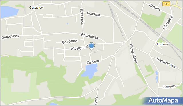 Lubsko, Kosmonautów, mapa Lubsko