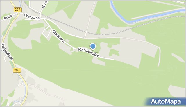 Lwówek Śląski, Kombatantów, mapa Lwówek Śląski