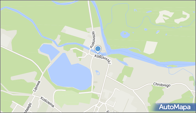 Małomice, Kościuszki Tadeusza, gen., mapa Małomice