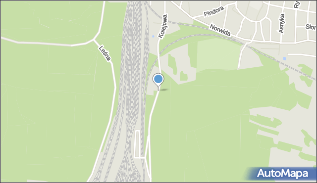 Miasteczko Śląskie, Kolejowa, mapa Miasteczko Śląskie