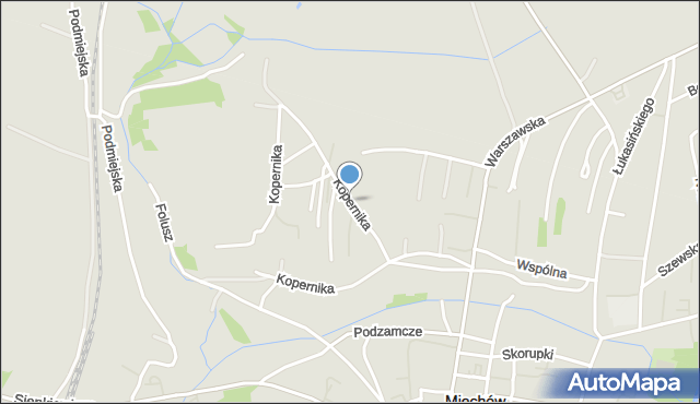 Miechów, Kopernika Mikołaja, mapa Miechów