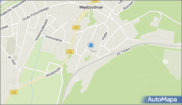 Międzyzdroje, Konopnickiej Marii, mapa Międzyzdroje