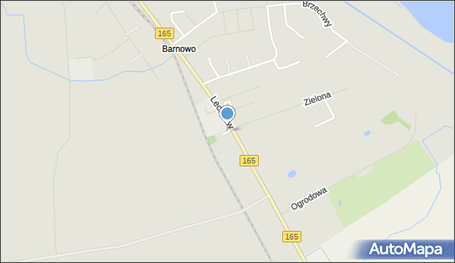 Mielno powiat koszaliński, Kolejowa, mapa Mielno powiat koszaliński