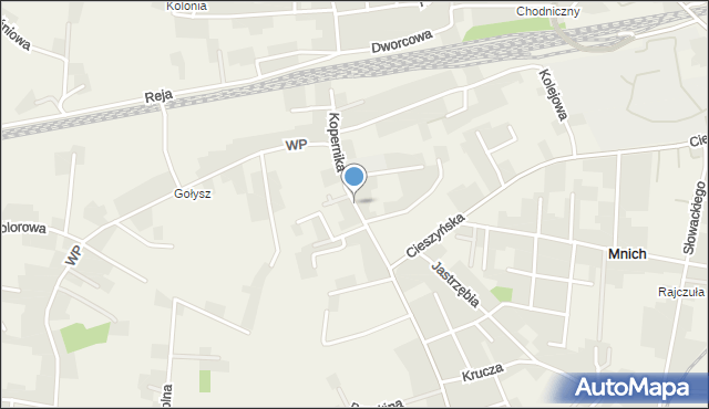 Mnich, Kopernika Mikołaja, mapa Mnich