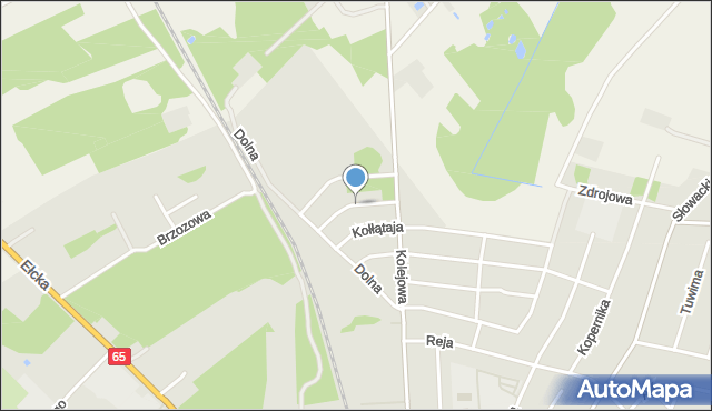 Mońki, Konarskiego Stanisława, mapa Mońki