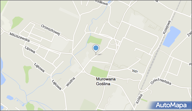 Murowana Goślina, Kochanowskiego Jana, mapa Murowana Goślina