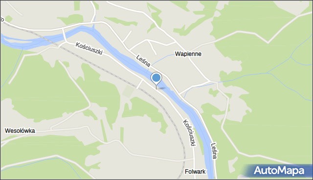 Muszyna, Kościuszki Tadeusza, gen., mapa Muszyna