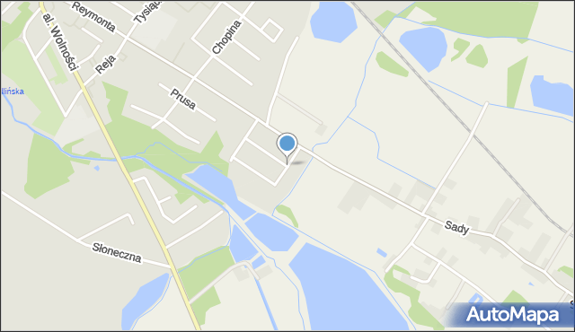 Niemodlin, Kochanowskiego Jana, mapa Niemodlin