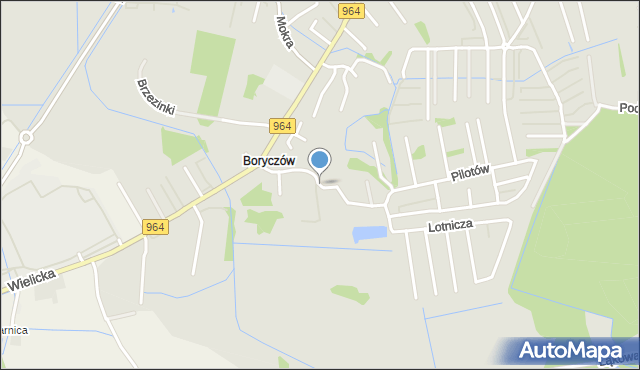 Niepołomice, Komandosów, mapa Niepołomice