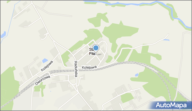 Niestępowo, Kochanowskiego Jana, mapa Niestępowo