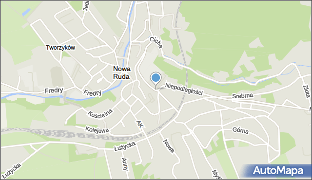 Nowa Ruda powiat kłodzki, Kopernika Mikołaja, mapa Nowa Ruda powiat kłodzki