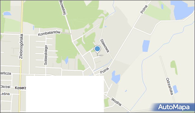 Nowa Sól, Konarskiego, mapa Nowa Sól