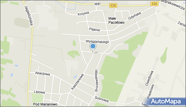 Nowe Miasto Lubawskie, Kochanowskiego Jana, mapa Nowe Miasto Lubawskie