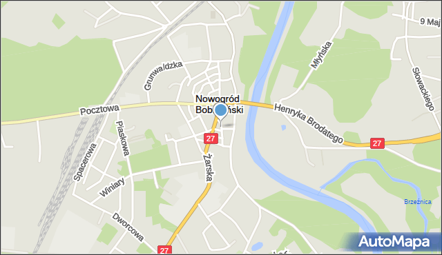 Nowogród Bobrzański, Konopnickiej Marii, mapa Nowogród Bobrzański